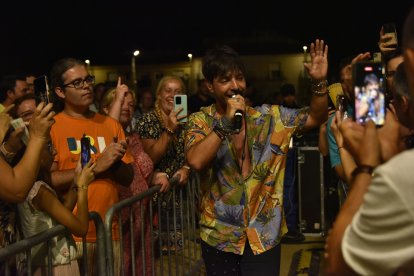 Polo Nández durante su actuación.