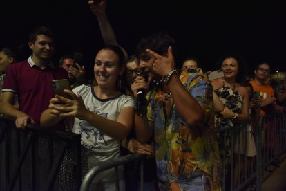 Polo Nández durante su actuación.