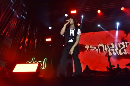 Leo Rizzi durante su actuación.