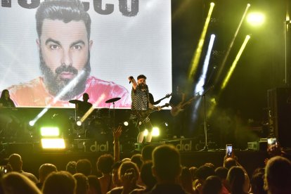 Huecco durante su actuación en \