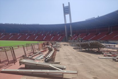 La zona que antes ocupaba la supletoria de fondo sur.