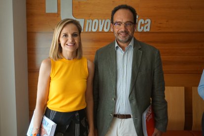 Maribel Sánchez Torregrosa (PP) y Antonio Hernando (PSOE).