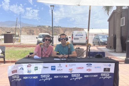 Adrián Ríos y Fran García durante su entrevista