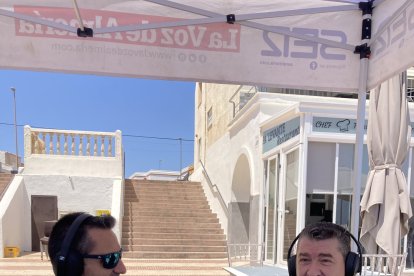 Fran García con Francisco Manuel, chef del restaurante Pa\'Levante.