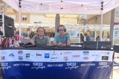 Pepe Céspedes antes de ser entrevistado por Fran García