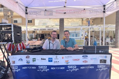 Antonio Verdegay y Fran García durante la entrevista