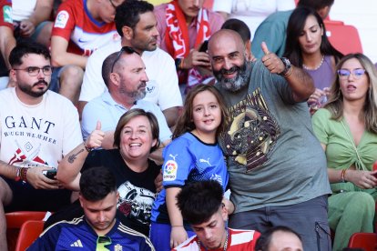 Felices de nuevo de volver a ver al Almería antes del debut ante el Rayo.