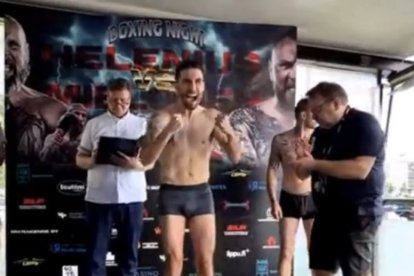 En el pesaje dando lo pretendido.