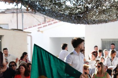Ivan García tras finalizar el baile de la jura, fotografía de Daniel López Pérez