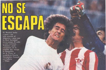 Lobato marcando a García Hernández.