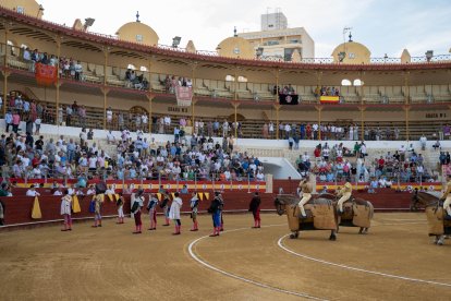 Primera tarde de toros en la Feria de Almería 2023.