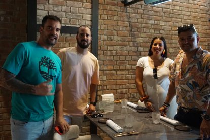 Daniel Peinado, Alberto Perona, Laura Peinado y Julián Sánchez.