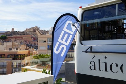 Las vistas desde el ático del hotel hacia la Alcazaba