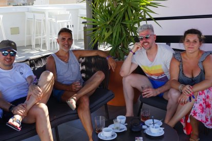 Miriam, Adrián, David y Javier