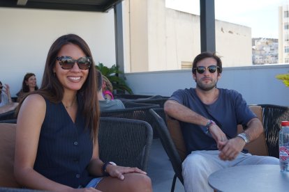 María Fernanda Rocha y su pareja