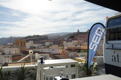 Las vistas desde el ático del hotel hacia la Alcazaba
