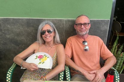 Rodrigo y Brisi desde Entrefinos no se pierden ningún año la Feria de la capital.