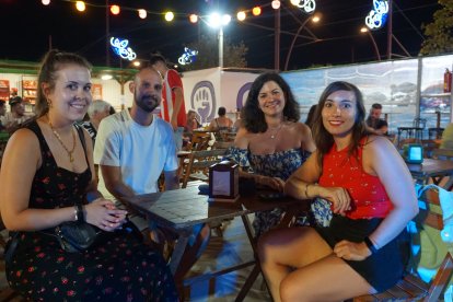 Cristina, Alejandro, Marina y Lidia, llegados desde Madrid.