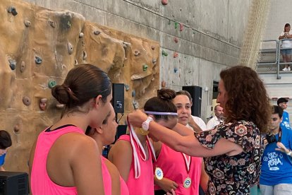 Entrega de medallas.