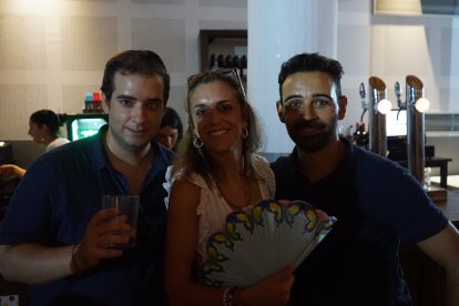 Miguel Ángel, Carolina y Miguel Ángel.