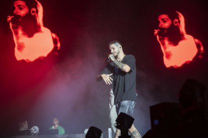 El artista de Pescadería disfrutando de la \