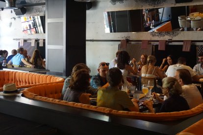 Ambiente en el restaurante.