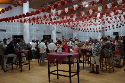 La Lola justo antes del concierto.