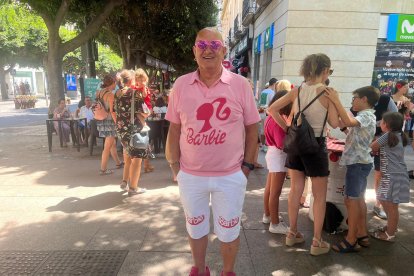 Antonio Membrives, uno de los personajes más conocidos de la capital, tampoco quiso faltar a la Feria.