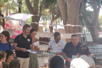 El concejal de Cultura, Diego Cruz, en el reparto de premios.