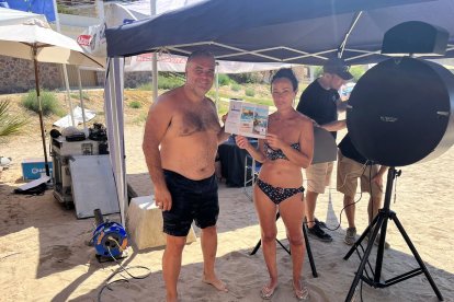 Francisca Benítez y Juan Miguel Egea han sido unos de los premiados del día con un bono a Restaurante Neptuno en Mojácar.