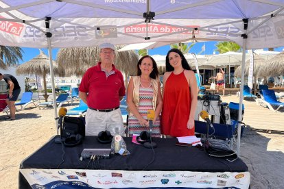 Pedro Rico, María Manuela Caparros y Marina Ginés