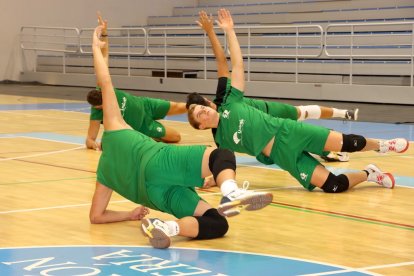 Trabajando en la pista.