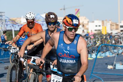 El tramo de bicicleta.