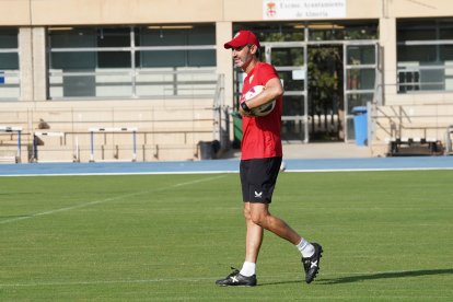El entrenador del Almería, Vicente Moreno.