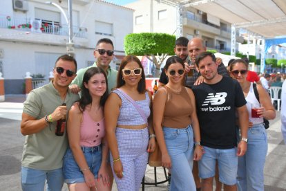 Familia Parra y Alonso en la feria de Antas.