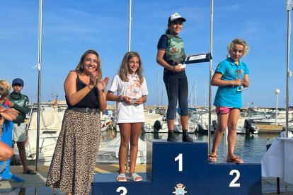 El podio sub-11 femenino