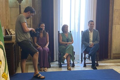 La viuda y los dos hijos de \'Melo\'.