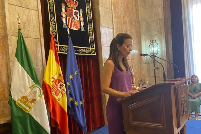 María Castro, en su intervención.