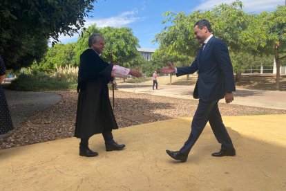 Llegada del presidente.