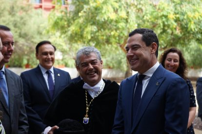 Llegada del presidente al Campus de La Cañada.