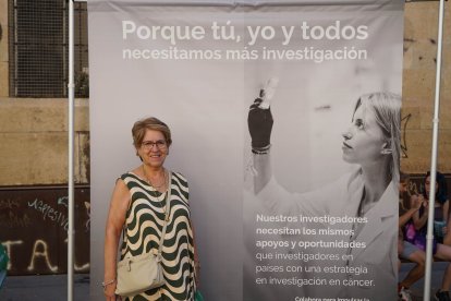 La AECC ha organizado el photocall en pleno centro de la ciudad.