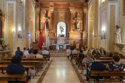 Santa misa, previa a la celebración del Día del Pensionista.