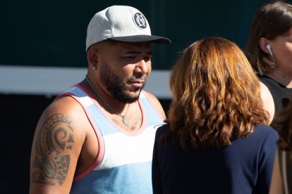 Allegados a las víctimas en la zona de la tragedia.