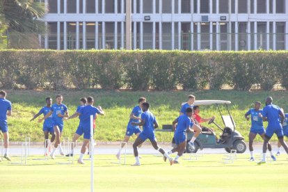 Primer entrenamiento de la semana. 