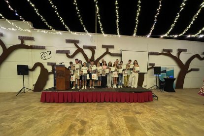 Alumnos con el certificado A2.