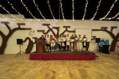 Alumnos con el certificado B1.