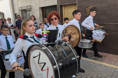 La banda municipal de Turre ha acompañado con sus cornetas y tambores.