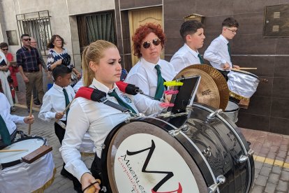La banda municipal de Turre ha acompañado con sus cornetas y tambores.