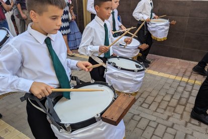 La banda municipal de Turre ha acompañado con sus cornetas y tambores.