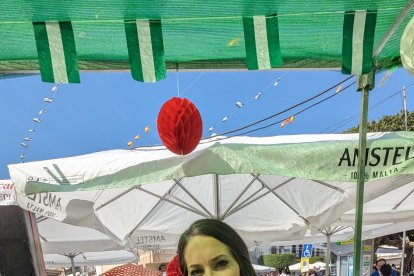 María Luisa y el pequeño Ángel.